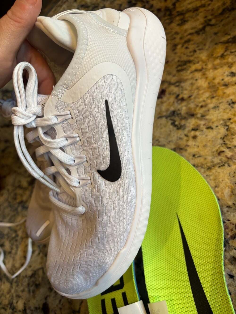 Nike Women's Interact Road Running Shoes , White/Pure Platinum- 6 - Picture 8 of 11